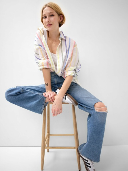 GAP Pruhovaná košile oversize GAP