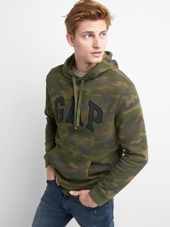 GAP Mikina GAP logo fleece