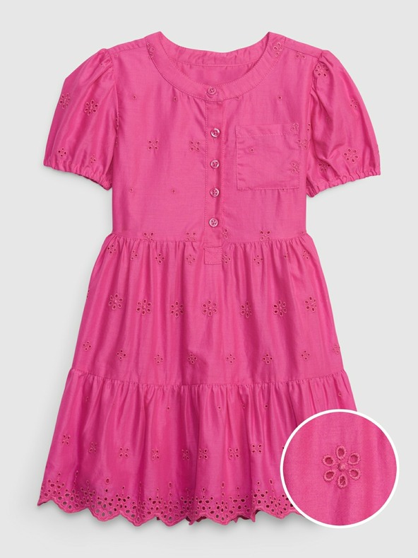 GAP Baby šaty s madeirou GAP