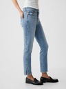 GAP Džíny slim Mid Rise Split-Hem Vintage GAP