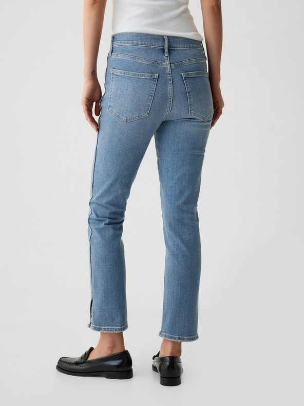 GAP Džíny slim Mid Rise Split-Hem Vintage GAP
