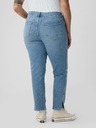 GAP Džíny slim Mid Rise Split-Hem Vintage GAP