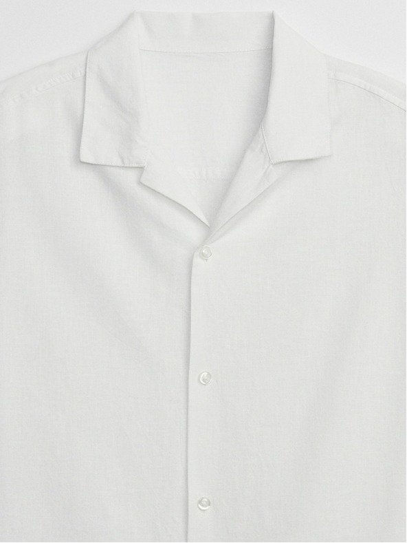 GAP Lněná košile s rozhalenkou GAP