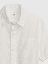 GAP Dětská lněná košile oxford GAP