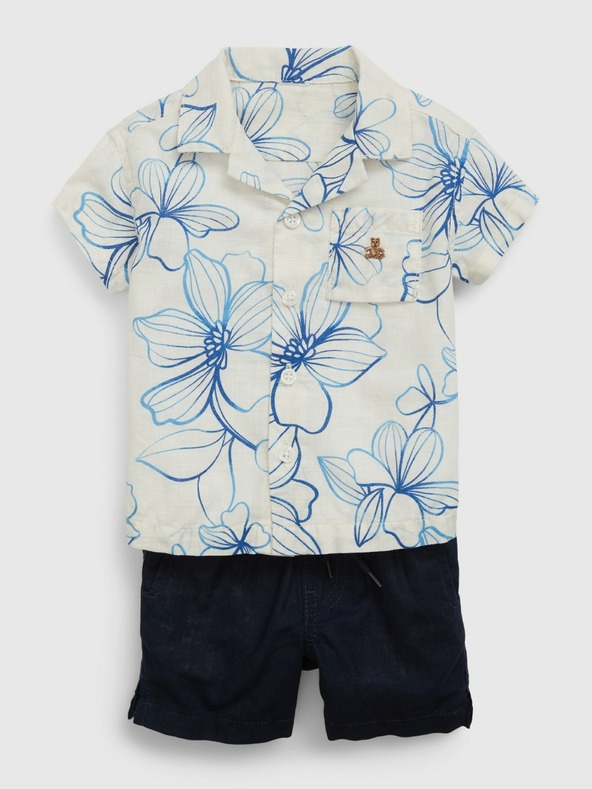 GAP Baby lněný outfit set Brannan Bear GAP
