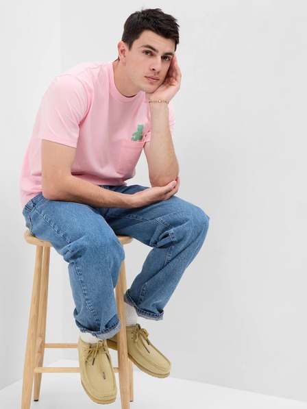 GAP Tričko s medvídkem Unisex GAP