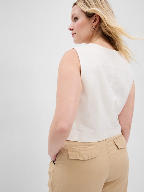 GAP Lněná vesta GAP