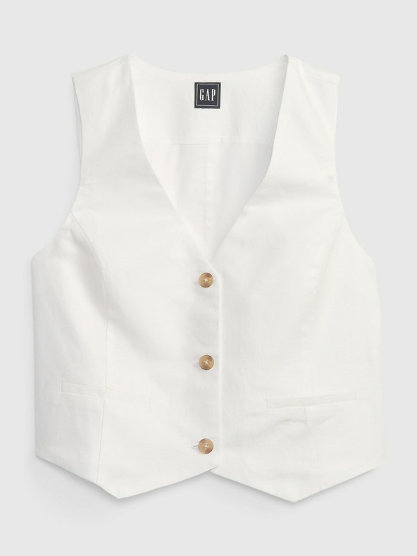 GAP Lněná vesta GAP