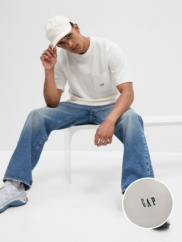 GAP Tričko pique oversize GAP
