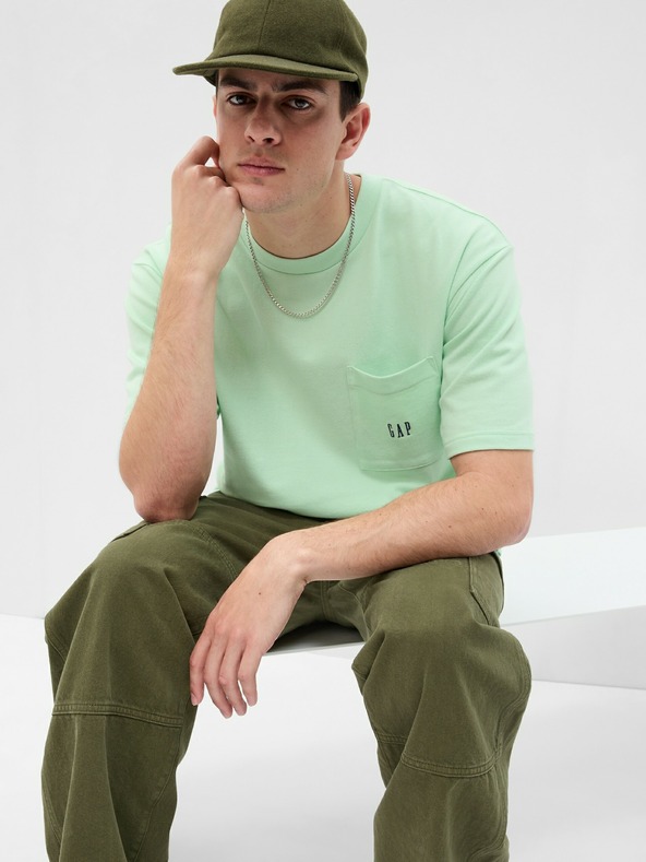 GAP Tričko pique oversize GAP