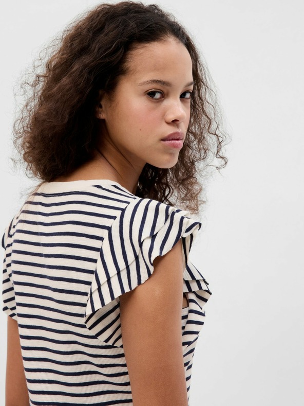 GAP Tričko s volánovými rukávy GAP