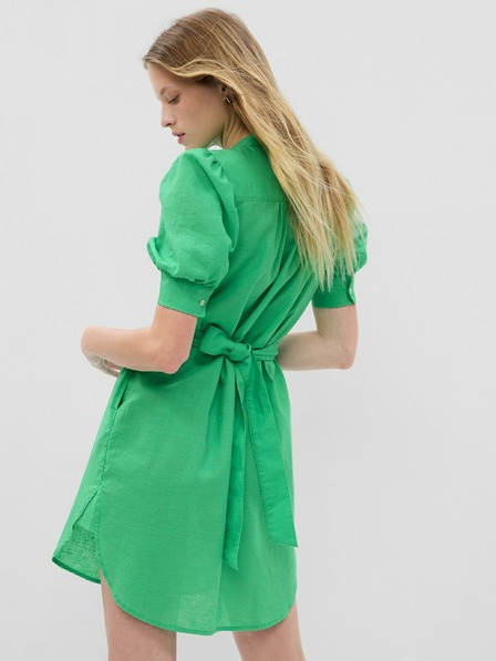 GAP Lněné mini šaty GAP