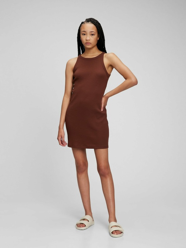 GAP Mini šaty z žebrovaného úpletu GAP