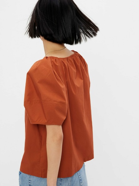 GAP Bavlněná crop halenka s krátkým rukávem GAP