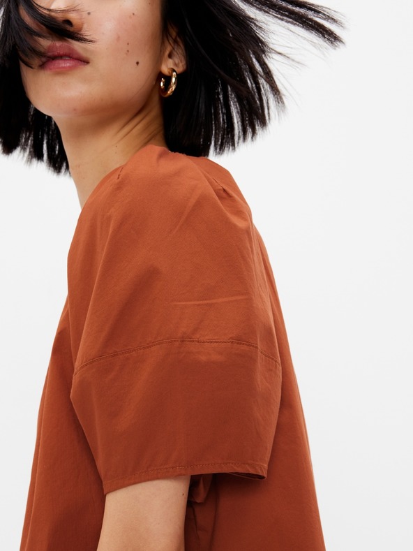 GAP Bavlněná crop halenka s krátkým rukávem GAP