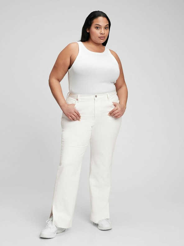 GAP Džíny loose Mid Rise '90s Split-Hem GAP