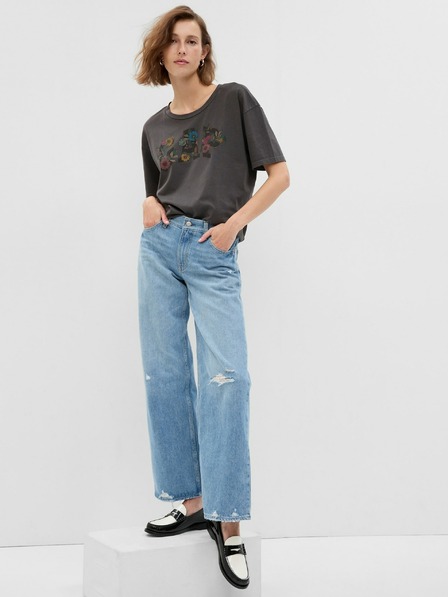 GAP Tričko s květinovým logem GAP