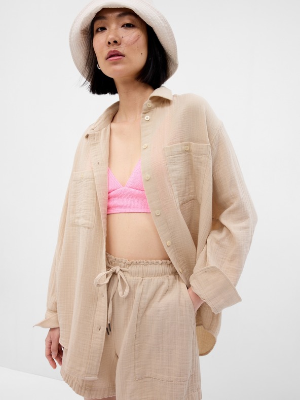 GAP Mušelínová košile oversize GAP