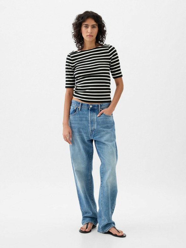 GAP Tričko s lodičkovým výstřihem crop GAP