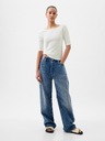 GAP Tričko s lodičkovým výstřihem crop GAP