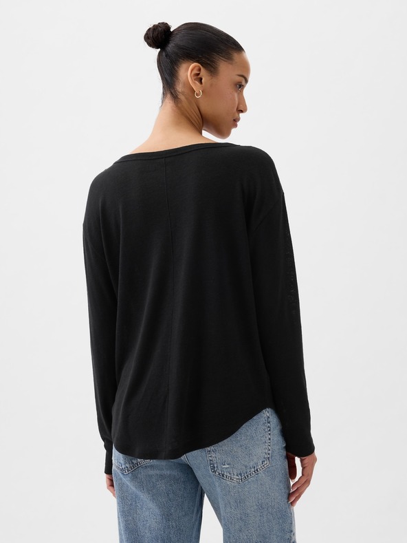 GAP Lněné tričko GAP