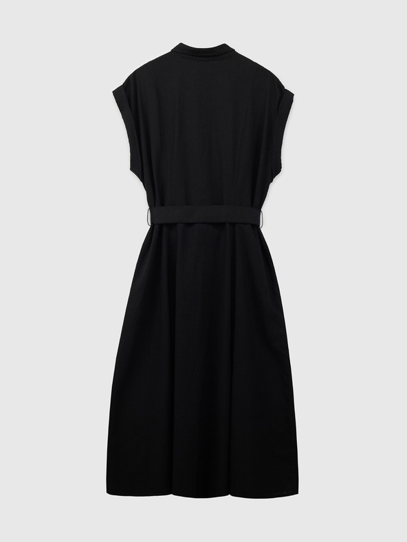 GAP Lněné košilové midi šaty GAP