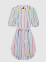 GAP Lněné pruhované mini šaty GAP