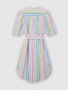 GAP Lněné pruhované mini šaty GAP
