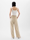 GAP Kalhoty Wide-Leg z lněné směsi GAP