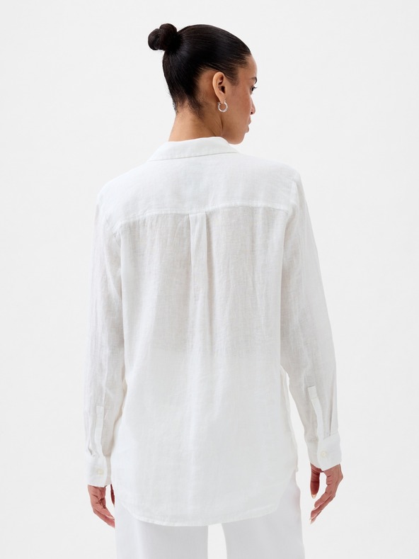 GAP Lněná košile s logem GAP