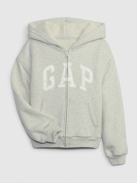 GAP Dětská zateplená mikina s logem GAP