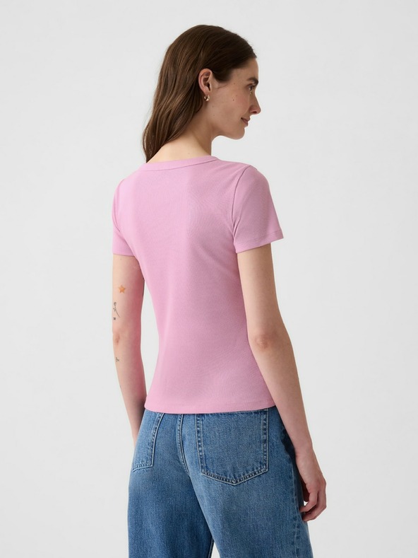 GAP Žebrované tričko s logem GAP