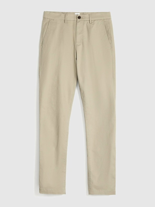 GAP Kalhoty essential khaki skinny fit GapFlex GAP