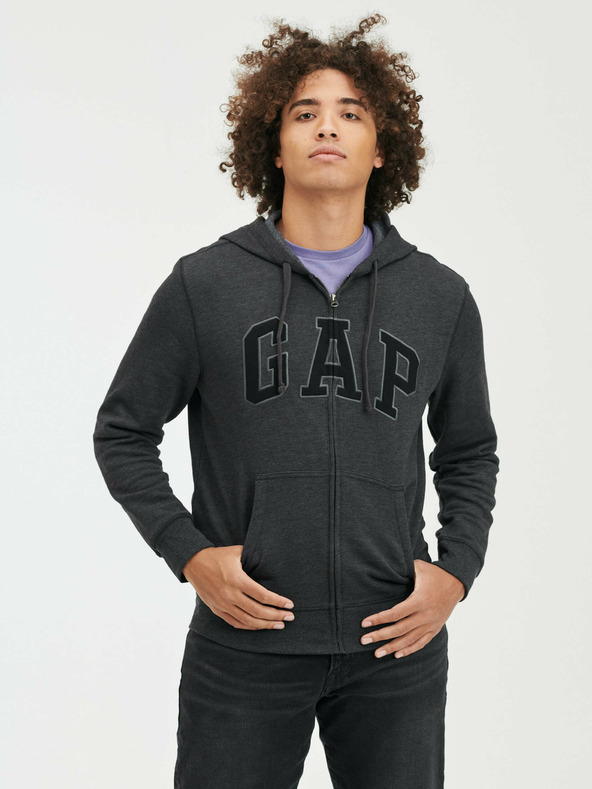 GAP Mikina na zip s logo Gap GAP