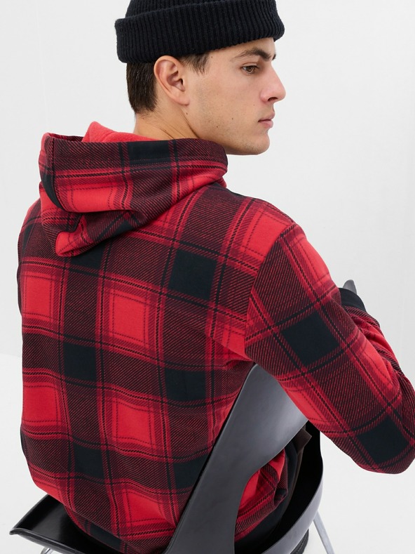 GAP Kostkovaná mikina s logem GAP