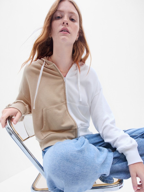 GAP Dvoubarevná mikina s kapucí GAP