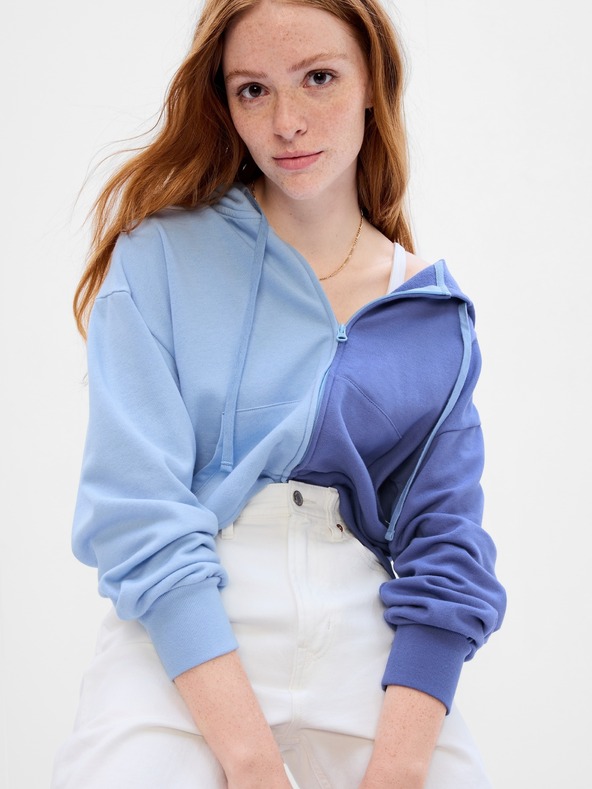 GAP Dvoubarevná mikina s kapucí GAP