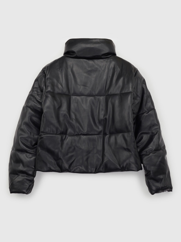 GAP Bunda z umělé kůže crop GAP