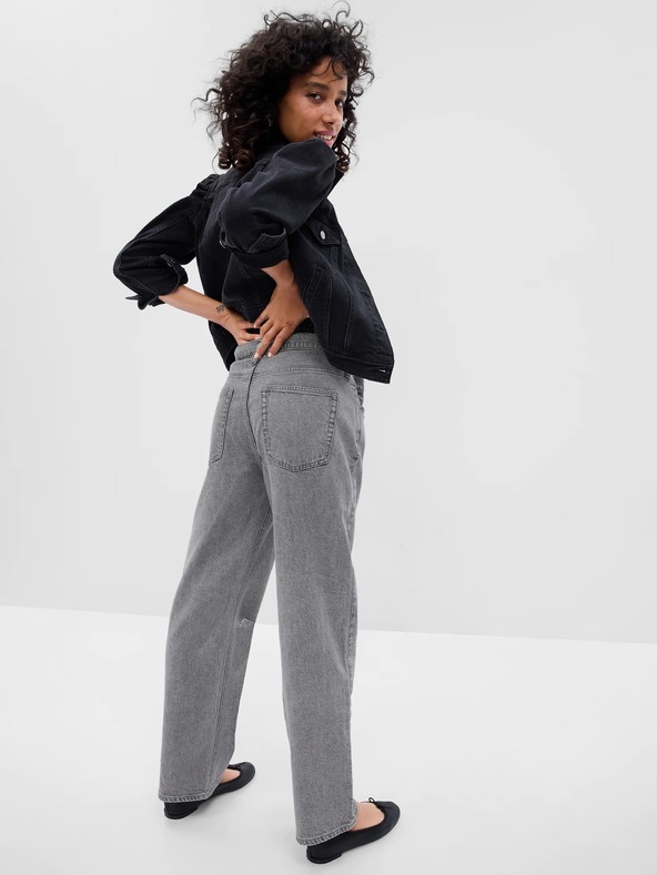 GAP Džíny loose Mid Rise Destructed '90s GAP
