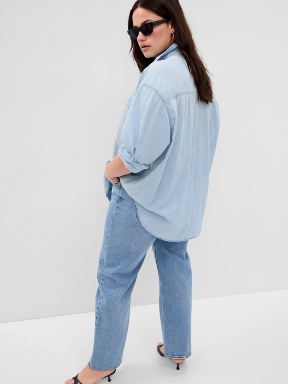 GAP Chambray oversize košile Big Shirt GAP