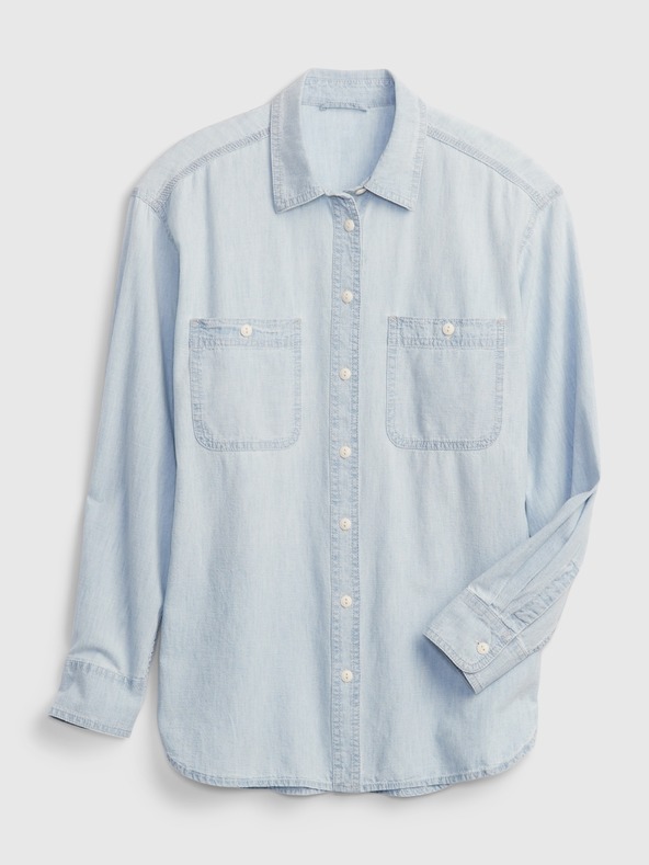 GAP Chambray oversize košile Big Shirt GAP