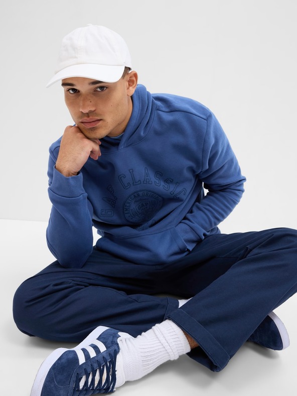 GAP Mikina s logem a fleece GAP