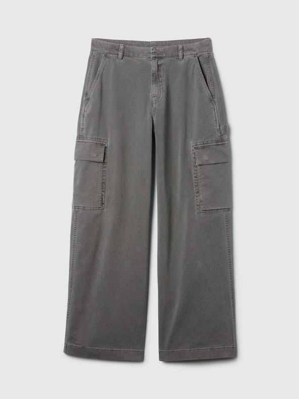 GAP Kalhoty s kapsami Baggy Khaki Cargo Gap