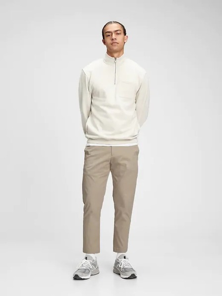 GAP Kalhoty modern slim cropped khaki GapFlex GAP