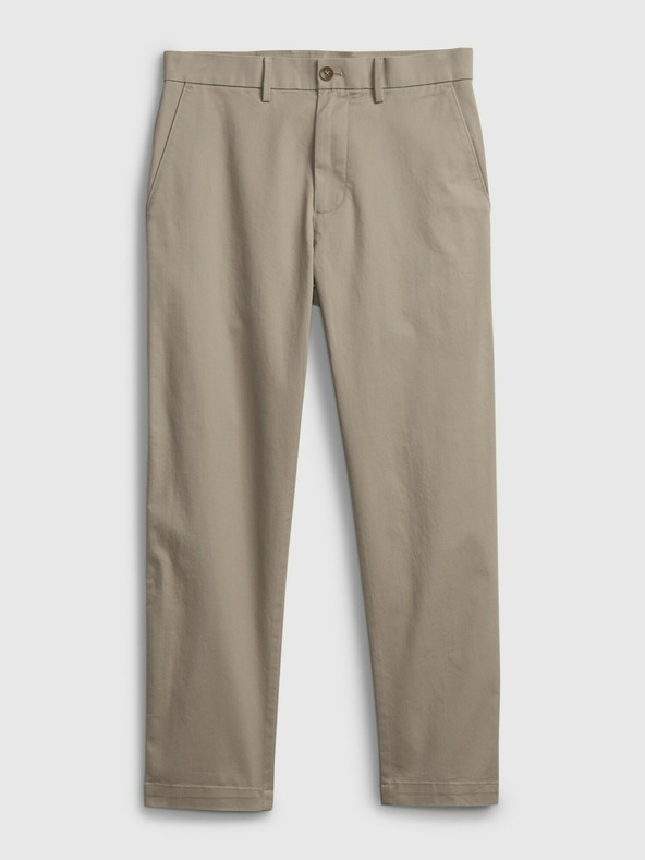 GAP Kalhoty modern slim cropped khaki GapFlex GAP