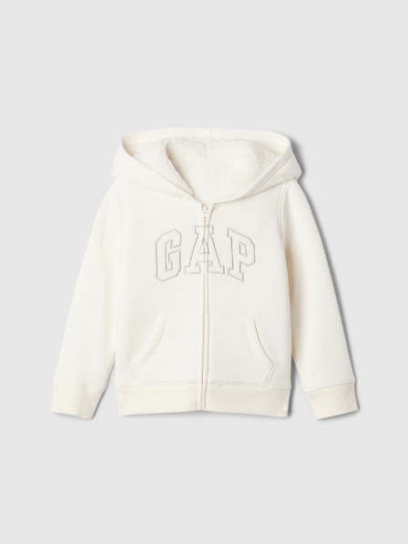 GAP Baby sherpa mikina s logem GAP