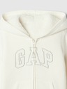 GAP Baby sherpa mikina s logem GAP