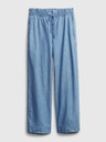 GAP Kalhoty high rise chambray wide-leg GAP