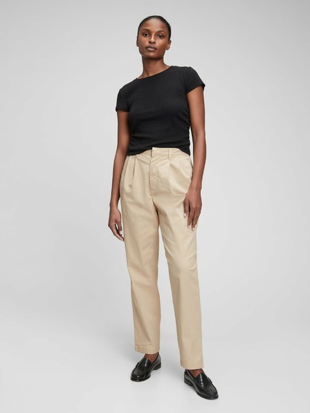 GAP Kalhoty khaki high rise GAP