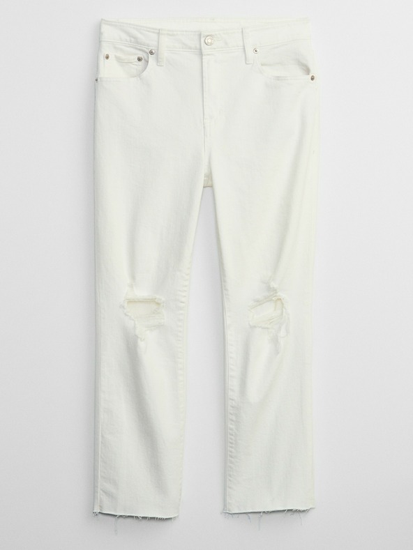 GAP Džíny slim boyfriend Mid Rise Destructed Universal GAP